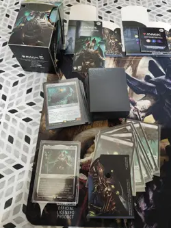 magic the gathering warhammer 40k commander decks, deck boxes and mat. - Image 3
