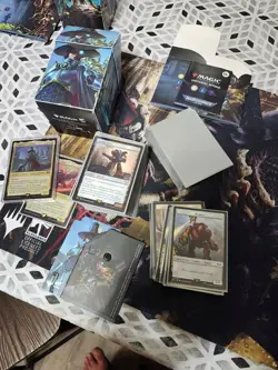 magic the gathering warhammer 40k commander decks, deck boxes and mat. - Image 4