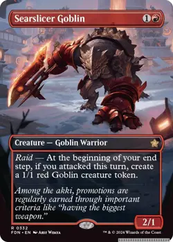 Searslicer Goblin (Borderless) [FDN - 332] - NM [Normal] TCG MTG - Image 1