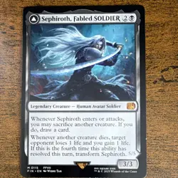 Sephiroth Fabled SOLDIER & One-Winged Angel MTG FFVII Legendary Creature English - Image 1