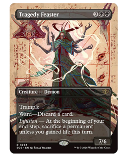 Tragedy Feaster - Borderless Secrets of Strixhaven MTG - Image 1