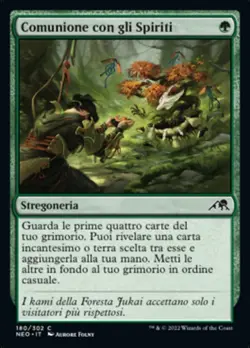 MTG Magic NEO Kamigawa Neon Dynasty - 1x ITA NM 180 C Comunione con gli Spiriti - Image 1