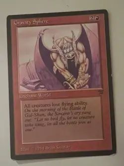 Magic the Gathering MTG Legends Gravity Sphere LP- (Beta Bob) - Image 1