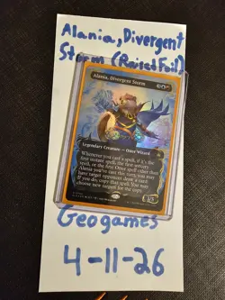 Alania, Divergent Storm(Borderless)(Raised Foil)[BLB - 344]-NM [Foil] Gorgeous! - Image 1