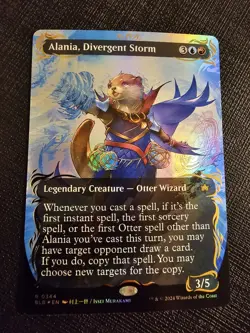 Alania, Divergent Storm(Borderless)(Raised Foil)[BLB - 344]-NM [Foil] Gorgeous! - Image 3