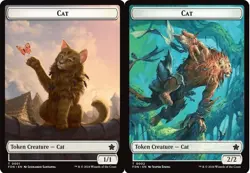 Cat (0001) // Cat (0002) Doubled-Sided Token - Foundations - Near Mint - Image 1