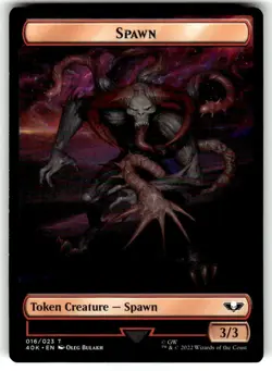 MTG - Spawn, Blue Horror Double-sided Token - Warhammer 40K - Image 1