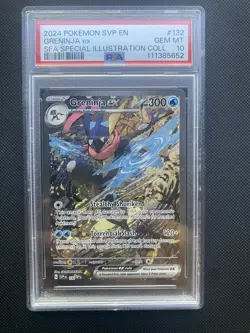 Pokemon Greninja EX SVP #132 PSA 10 Black Star Promo Shrouded Fable Sir - Image 1