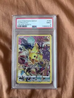 PSA 9 Pikachu 160/159 Crown Zenith Full Art Secret Rare Pokemon Card Mint Slab - Image 1