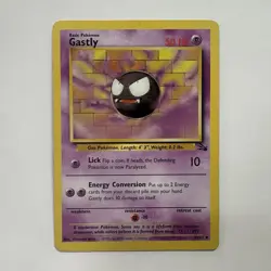 Pokemon Gastly Basic 33/62 Fossil Common LP - Image 1
