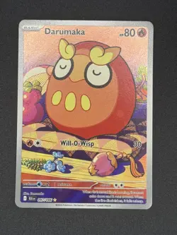 Darumaka Illustration Rare 097/086 Sv Black Bolt Holo Pokemon Card NM - Image 1