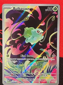 Pokemon TCG Bulbasaur 133/132 Me01: Mega Evolution Illustration Rare 133/132 - Image 1