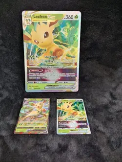 Sale! Pokemon TCG: Leafeon Oversized card and 2 Promo Standard Cards See Details - Image 1