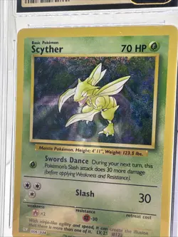 CGC Pristine 10 Scyther 006/034 Classic English Holo Graded Pokemon Card! - Image 3