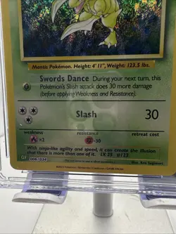 CGC Pristine 10 Scyther 006/034 Classic English Holo Graded Pokemon Card! - Image 4