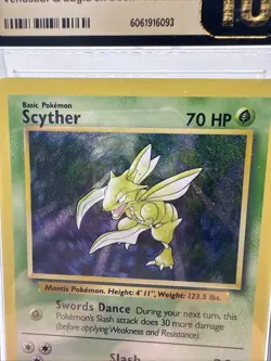 CGC Pristine 10 Scyther 006/034 Classic English Holo Graded Pokemon Card! - Image 5