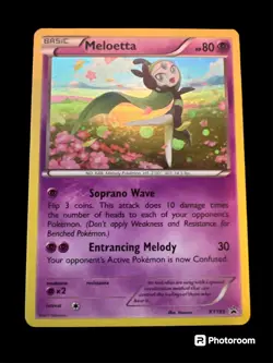 Meloetta Cosmo holo XY193 Black Star Promo 2017 Pokemon Card - Image 1