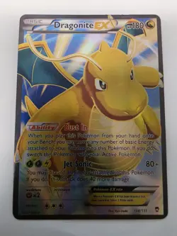 Pokemon Pokemon Dragonite EX (108 Full Art) 108/111 XY - Furious Fists Holo - Image 1
