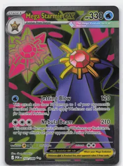 MEGA STARMIE EX 102/088 ULTRA RARE PERFECT ORDER POKEMON - Image 2