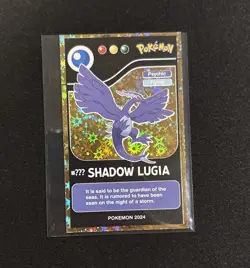 RARE FULL ART POKEMON POKEDEX GOLD CARD SHADOW LUGIA LOW POP 🏆 🌟 - Image 1
