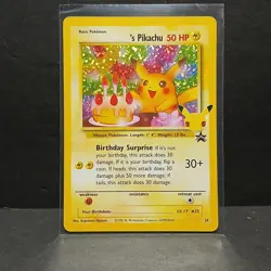 Birthday Pikachu 24/53 Holo Rare 25th Celebrations Classic - Pokemon Card - Image 1