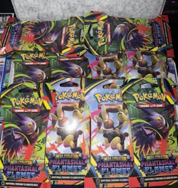 Pokemon Phantasmal Flames Sleeved Booster Pack x10 Bundle Sealed NEW TCG - Image 1