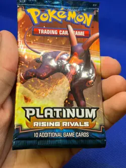 SEALED UNWEIGHED 2009 Pokemon Platinum Rising Rivals Booster Pack Houndoom Art - Image 3