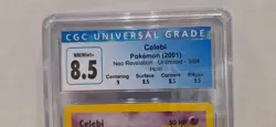 Pokemon - Celebi- Unlimited Holo #3/64 - Neo Revelation 2001 - CGC 8.5 NM - Image 4