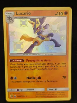Pokemon TCG Lucario SV22/SV94 Hidden Fates Shiny - Image 1