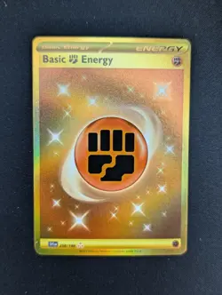 Pokemon TCG Basic Fighting Energy 258/198 Secret Rare Scarlet & Violet Base - Image 1