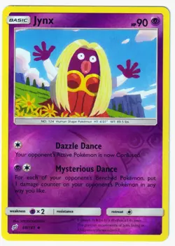 Jynx Uncommon SM Team Up 68/181 LP Reverse Holo Pokemon TCG - Image 1