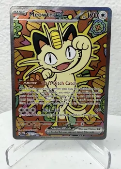 2026 Pokemon Perfect Order Meowth Special Illustration Rare 121/088 SIR - Image 2