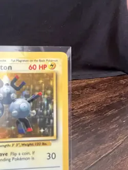 Pokemon Magneton Base Set Holo Rare Unlimited 9/102 1999 60 HP English - Image 3