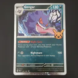 Pokemon TCG Gengar Cosmos Trick or Trade 2024 136/197 - Image 2