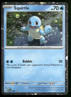Squirtle - (Cosmos Holo) SV: Scarlet & Violet Promo Cards 048 Pokemon TCG - Image 1