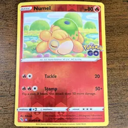 Pokemon TCG Numel (Peelable Ditto) - Pokemon GO 013/078 RARE 🔥🔥🔥🔥 - Image 1