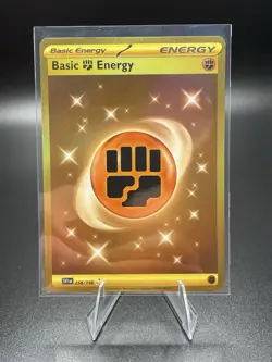 Pokemon Basic Fighting Energy SV01 258/198 Hyper Rare Holo Pokemon TCG - Image 1