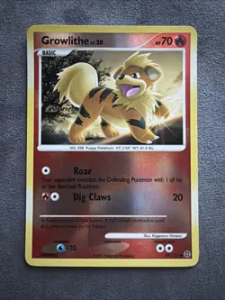 Growlithe 89/132 - Secret Wonders - Reverse Holo Pokemon - Image 1