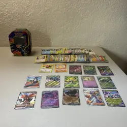 Pokemon Trading Card Game Mixed Card Lot with Vintage, Ultra Rare, Charizard Tin - Image 1