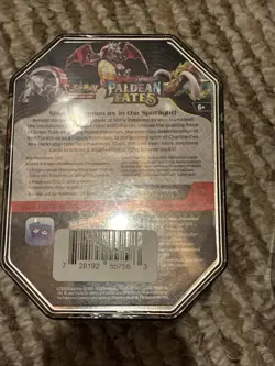 Pokemon Paldean Fates 2 Tins Iron Threads Ex & Great Tusk Ex - Image 4