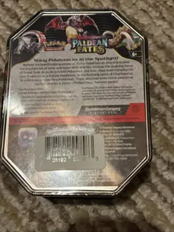 Pokemon Paldean Fates 2 Tins Iron Threads Ex & Great Tusk Ex - Image 5