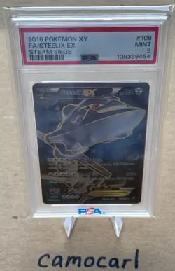 Pokemon Card Game 2016 XY Steam Siege Full Art Steelix EX 108/114 #108 PSA 9 - Image 3