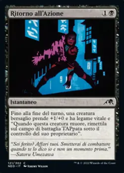 MTG Magic NEO Kamigawa Neon Dynasty - 1x ITA NM 121 C Ritorno all'Azione - Image 1