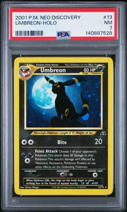 PSA 7 NM UMBREON-HOLO #13/75 2001 POKEMON NEO DISCOVERY 🌙 - Image 3