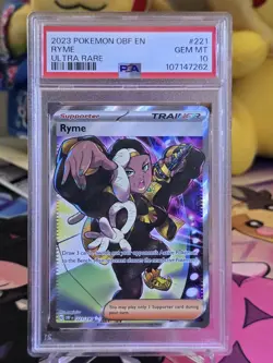 2023 Pokemon OBF EN Ryme Ultra Rare #221 psa 10 - Image 3