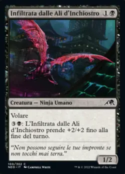 MTG Magic NEO Kamigawa Neon Dynasty - 1x ITA NM 100 C Infiltrata Ali Inchiostro - Image 1