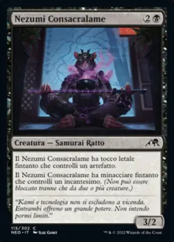 MTG Magic NEO Kamigawa Neon Dynasty - 1x ITA NM 115 C Nezumi Consacralame - Image 1