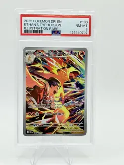 Pokemon 2025 Ethan’s Typhlosion 190/182 Destined Rivals Illustration Rare PSA 8 - Image 1