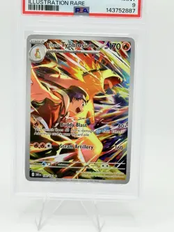 2025 Pokemon Destined Rivals Ethan's Typhlosion #190/182 PSA 9 - Image 2