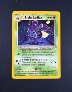 LP+ Light Ledian Reg. 24/105 Unlimited Neo Destiny Pokemon Card - Image 1